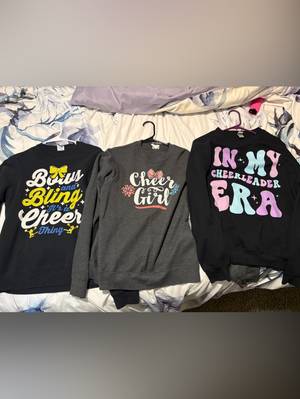 3! Cheerleader Sweatshirt - Black/Grey/Pink